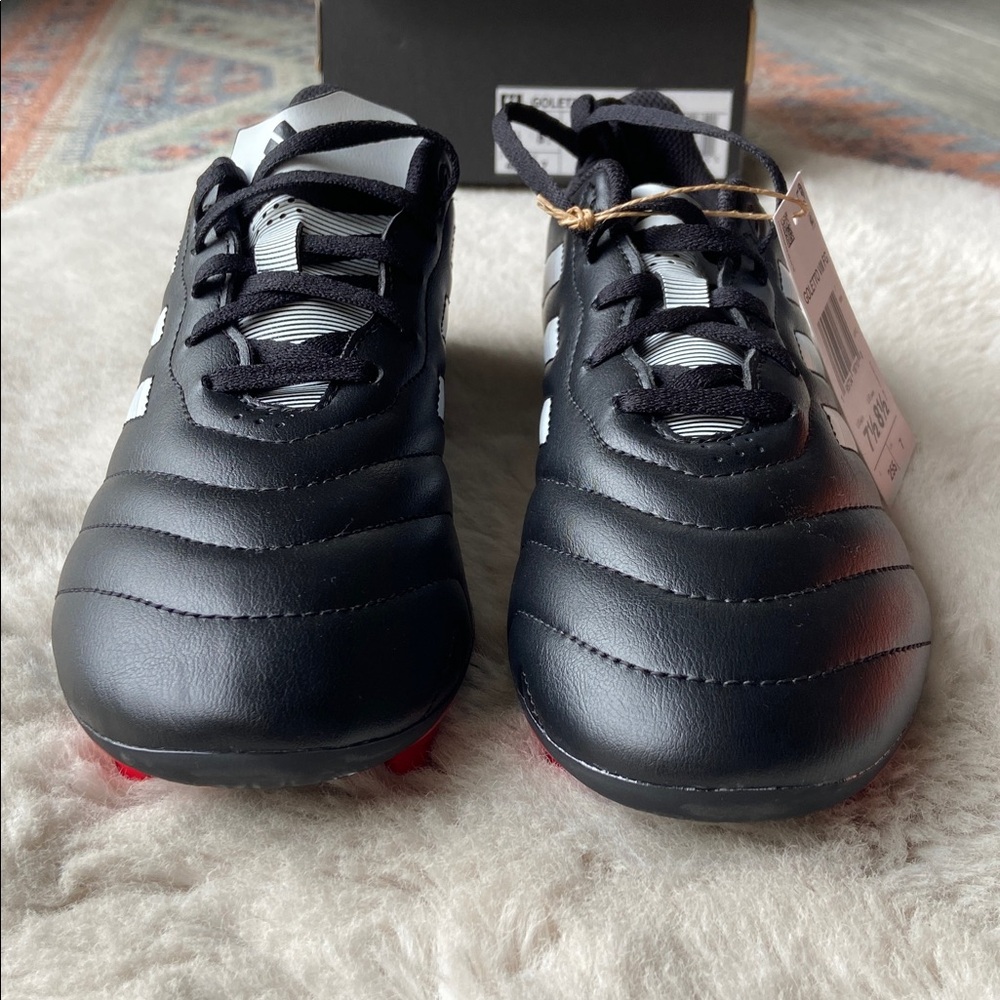 Adidas goletto VIII unisex soccer cleat shoe black white red women’s 8.5 men 7.5 - Picture 13 of 16